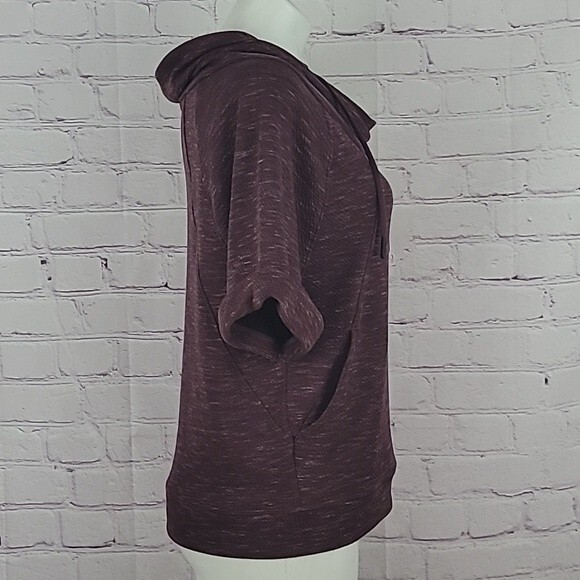 Prana  Heathered Plum colored Women's Sunrise Crop Pullover Size M - Picture 4 of 9